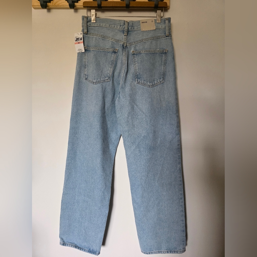 AGOLDE‎ Women’s Fold High Waist Relaxed Straight Leg Jeans Sideline Sz 26 - Picture 4 of 6